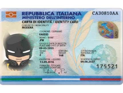 carta d’identità falsa italiana