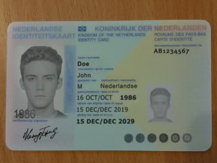 Nep ID-kaart Nederland
